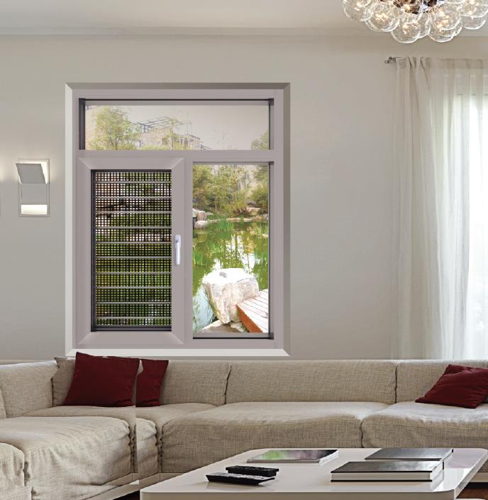 85B、100B、108B、120B、130B、150B系列隔熱窗紗一體平開窗系列